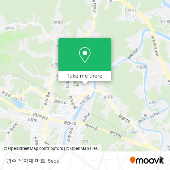 광주 식자재 마트 map