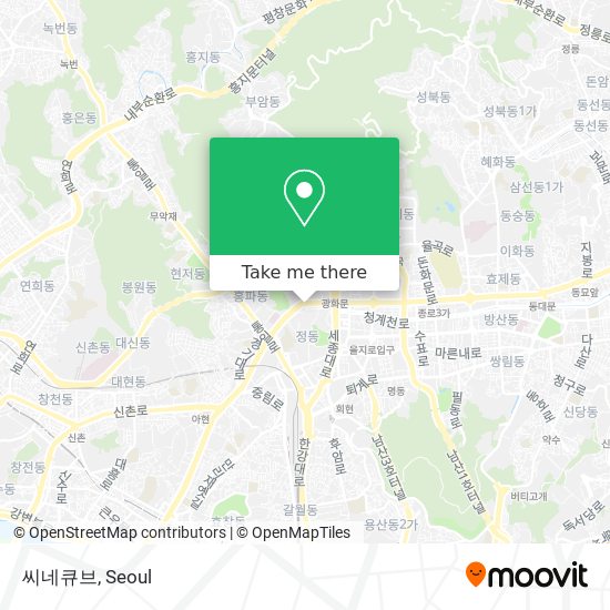 씨네큐브 map