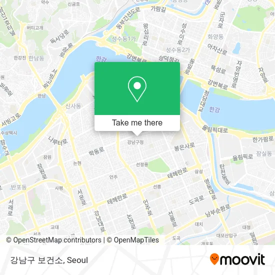 강남구 보건소 map