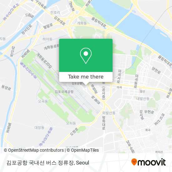 김포공항 국내선 버스 정류장 map