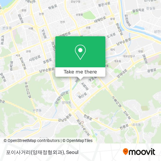 포이사거리(양재정형외과) map