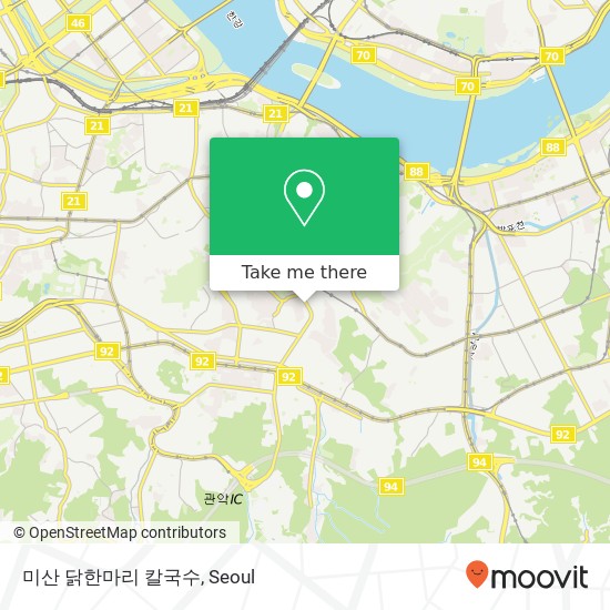 미산 닭한마리 칼국수 map