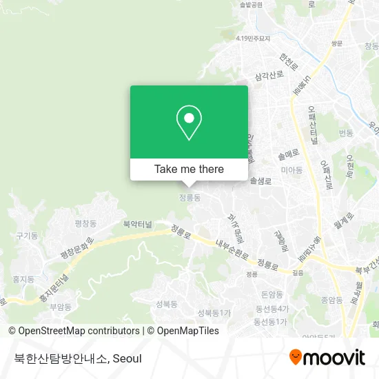 북한산탐방안내소 map