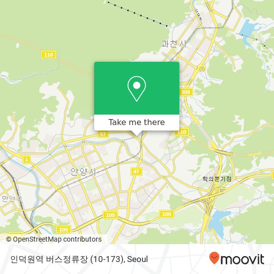 인덕원역 버스정류장 (10-173) map