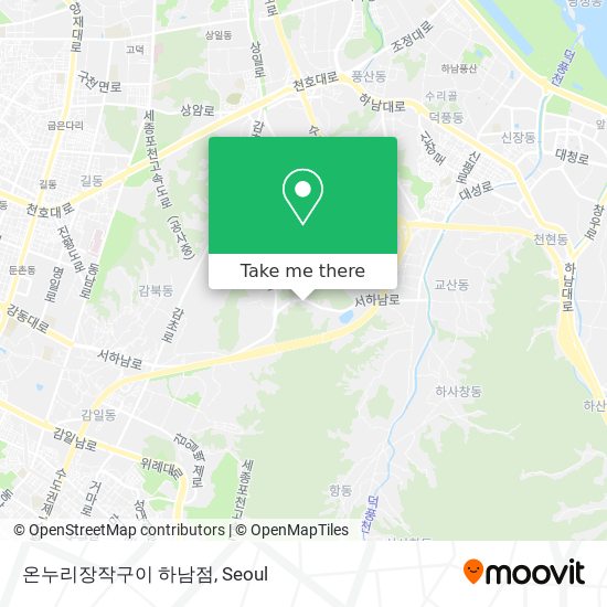 온누리장작구이 하남점 map