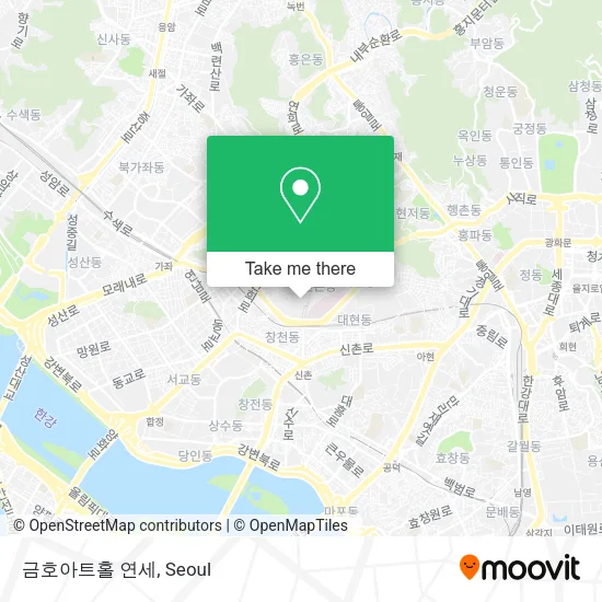 금호아트홀 연세 map
