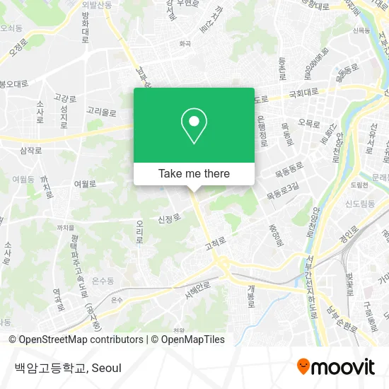 백암고등학교 map