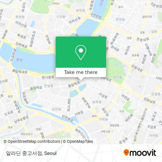 알라딘 중고서점 map