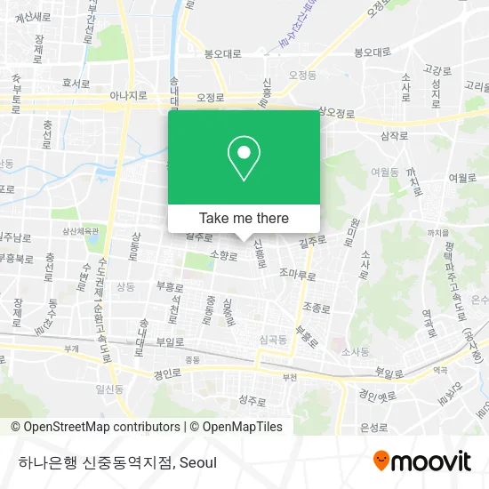 하나은행 신중동역지점 map