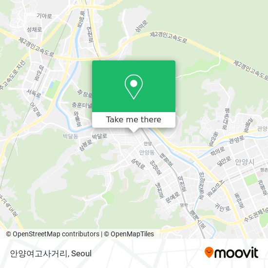 안양여고사거리 map