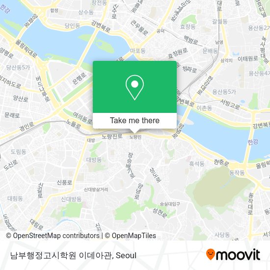남부행정고시학원 이데아관 map