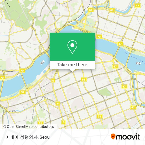 이데아 성형외과 map