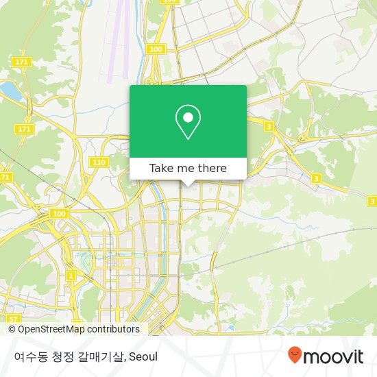 여수동 청정 갈매기살 map