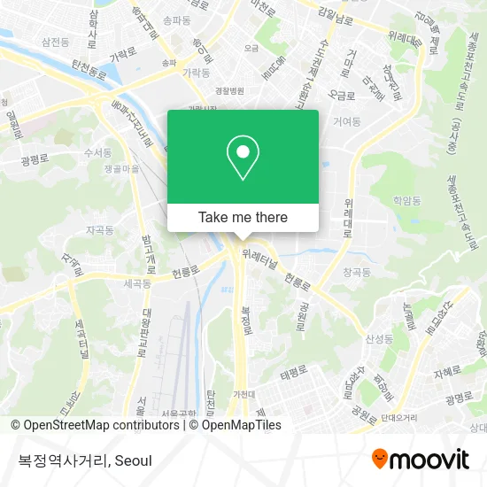 복정역사거리 map