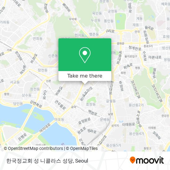 한국정교회 성 니콜라스 성당 map