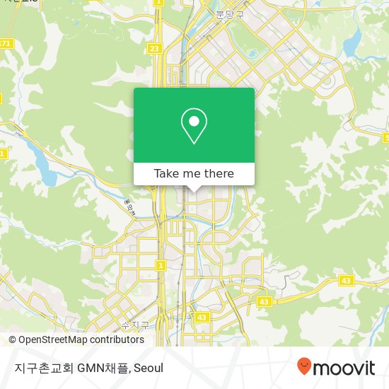 지구촌교회 GMN채플 map