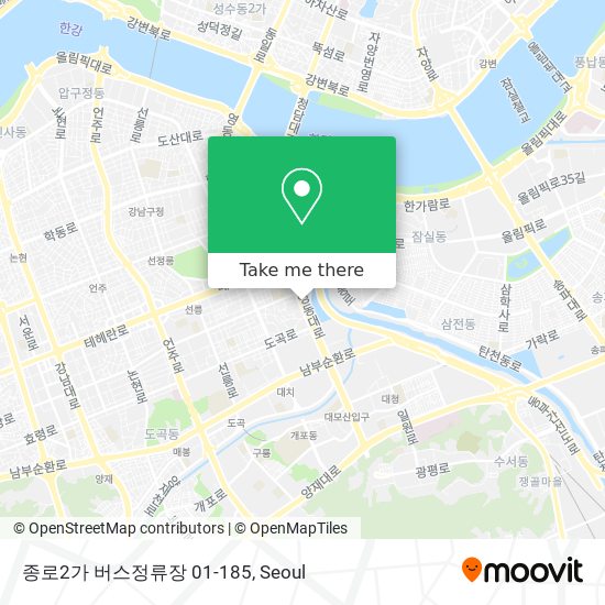 종로2가 버스정류장 01-185 map