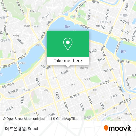 더조은병원 map