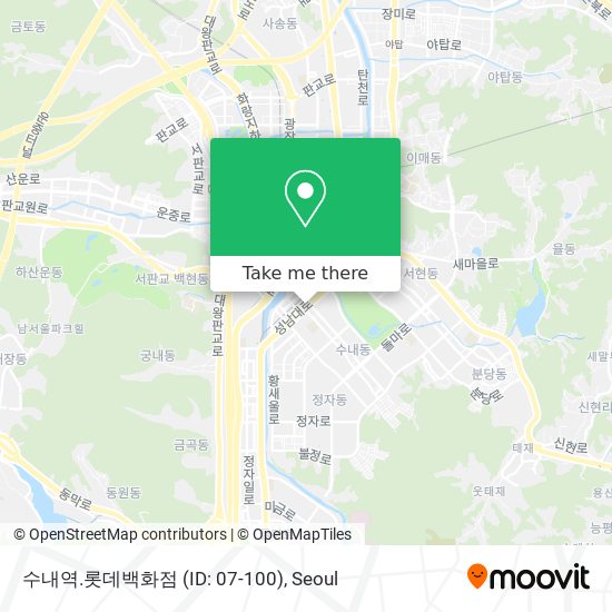 수내역.롯데백화점 (ID: 07-100) map