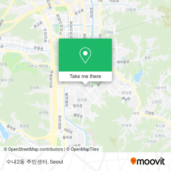 수내2동 주민센터 map
