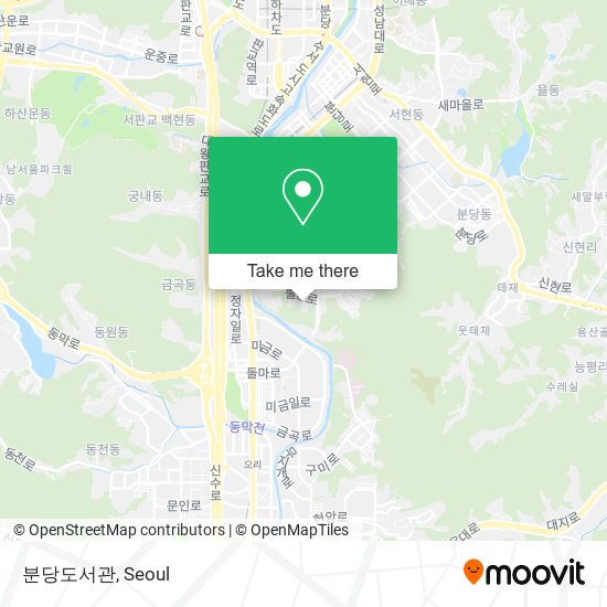 분당도서관 map