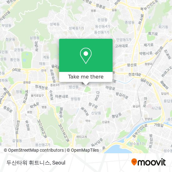 두산타워 휘트니스 map