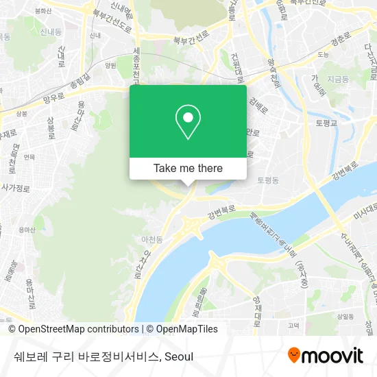 쉐보레 구리 바로정비서비스 map