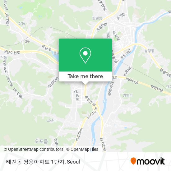 태전동 쌍용아파트 1단지 map