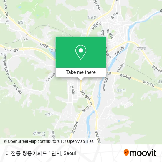 태전동 쌍용아파트 1단지 map