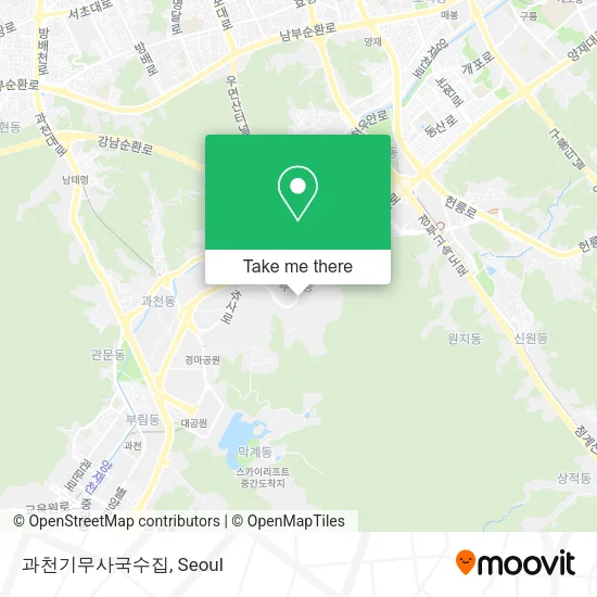 과천기무사국수집 map