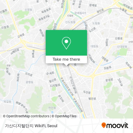 가산디지털단지 WikiFi map