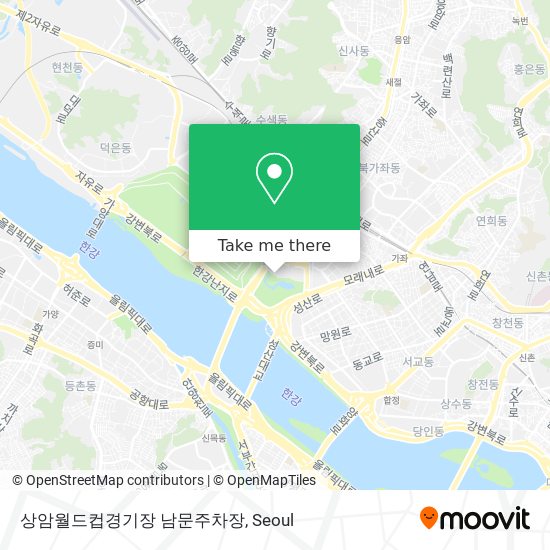 상암월드컵경기장 남문주차장 map