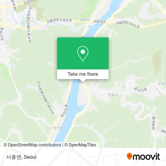 서종면 map