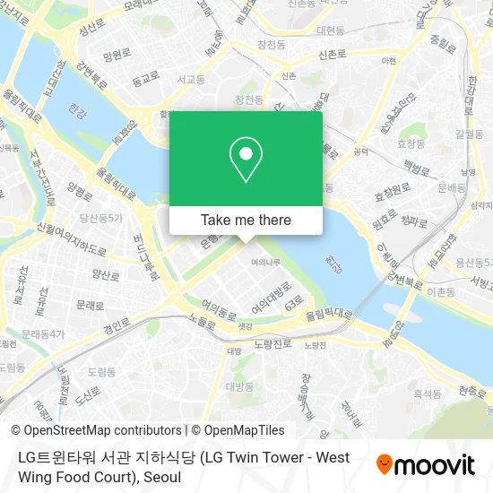 LG트윈타워 서관 지하식당 (LG Twin Tower - West Wing Food Court) map