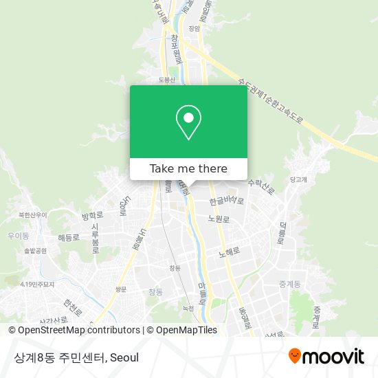 상계8동 주민센터 map