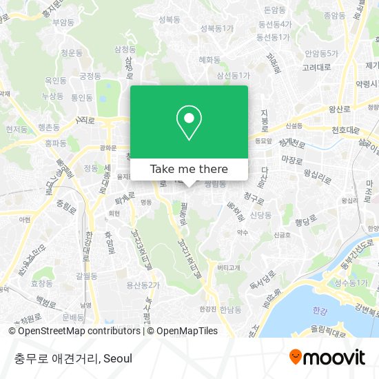 충무로 애견거리 map