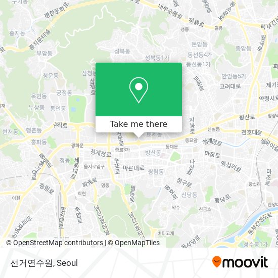 선거연수원 map