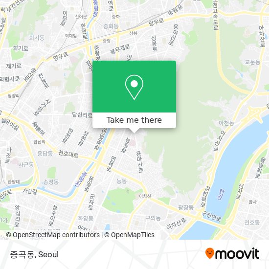 중곡동 map