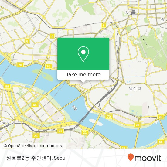 원효로2동 주민센터 map