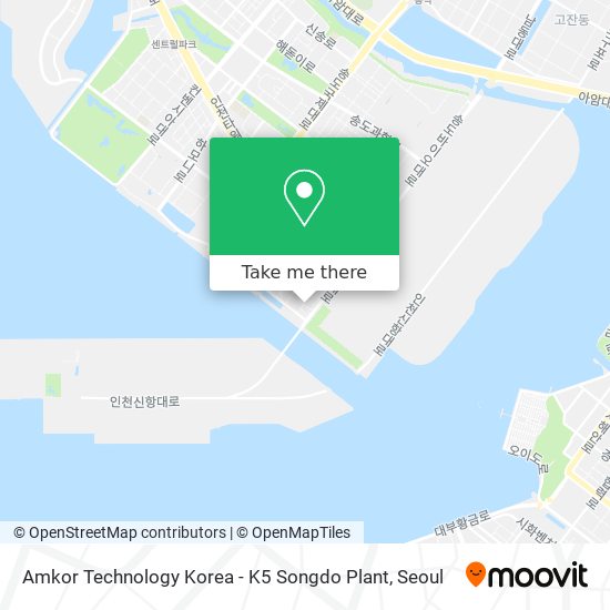 Amkor Technology Korea - K5 Songdo Plant map