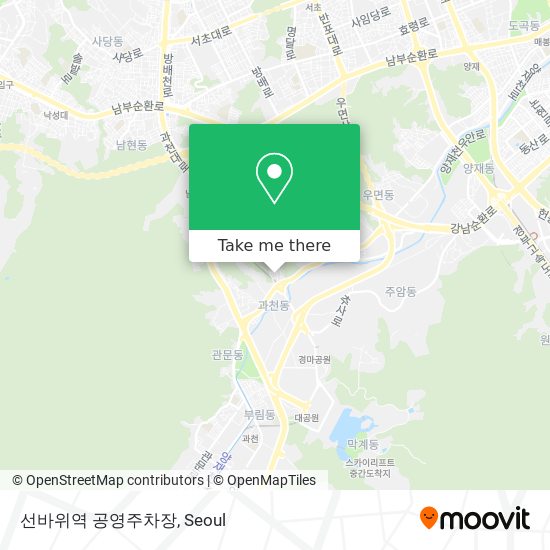 선바위역 공영주차장 map