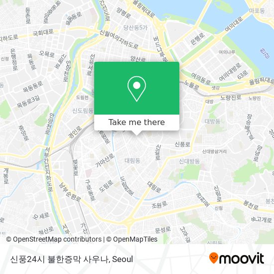 신풍24시 불한증막 사우나 map