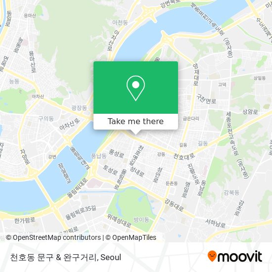 천호동 문구 & 완구거리 map