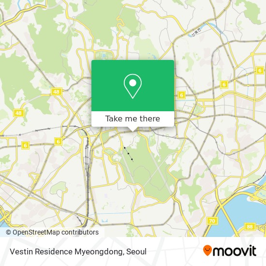 Vestin Residence Myeongdong map