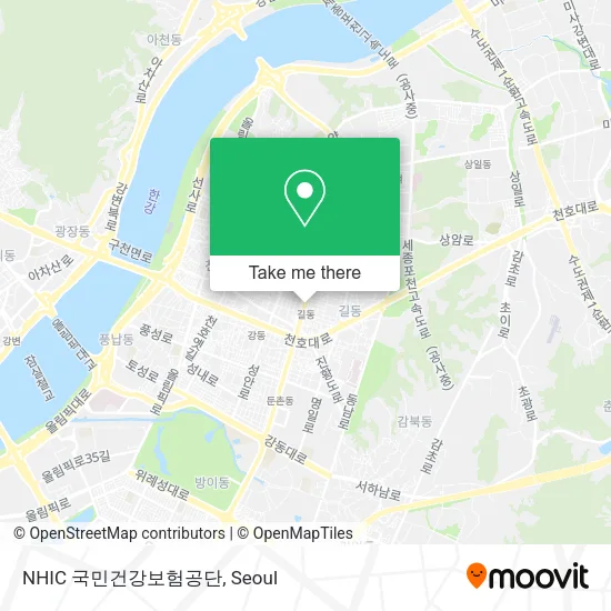 NHIC 국민건강보험공단 map
