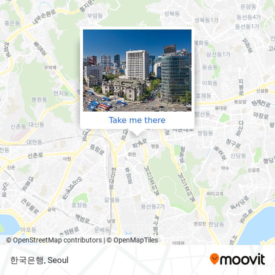 한국은행 map