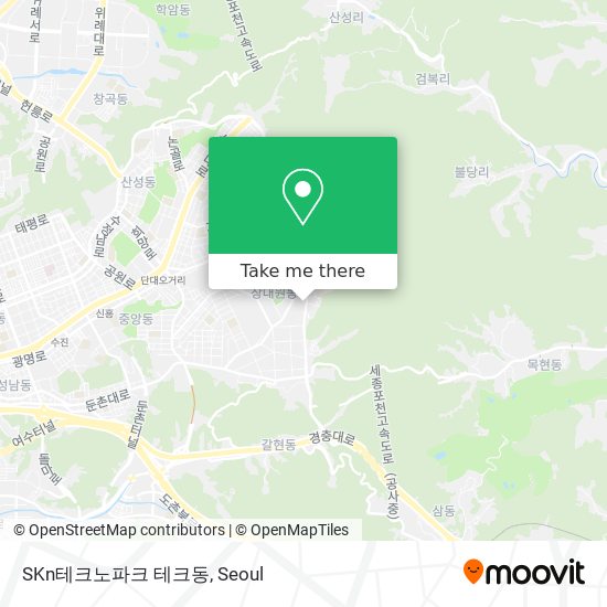 SKn테크노파크 테크동 map