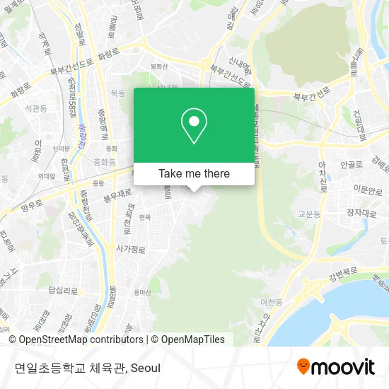 면일초등학교 체육관 map
