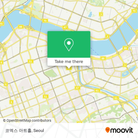코엑스 아트홀 map