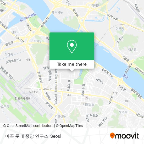 마곡 롯데 중앙 연구소 map